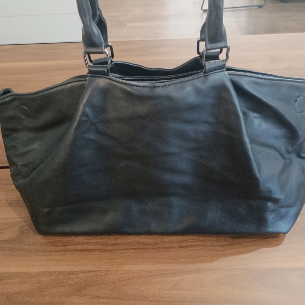Adrienne Vittadini Black Studded Shoulder Bag - Picture 8 of 8